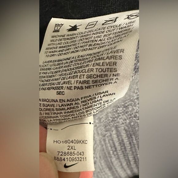 Men's Nike Tech Knit Windrunner Hooded Jacket Lebron 728685-043 XXL Gray New - Picture 7 of 7